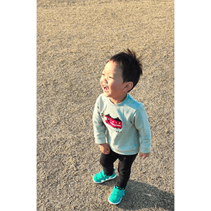 お外で走るの楽しいね！