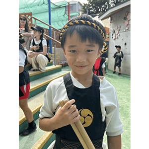 運動会の孫の１枚です