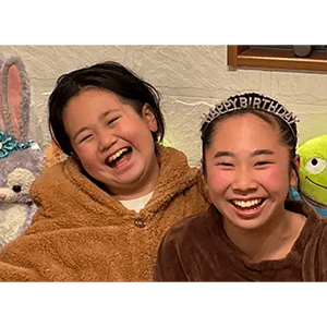 孫の誕生日会にて