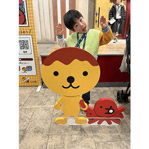 大好きなキッザニアで、大好きなたこるくんと。素敵な思い出です。