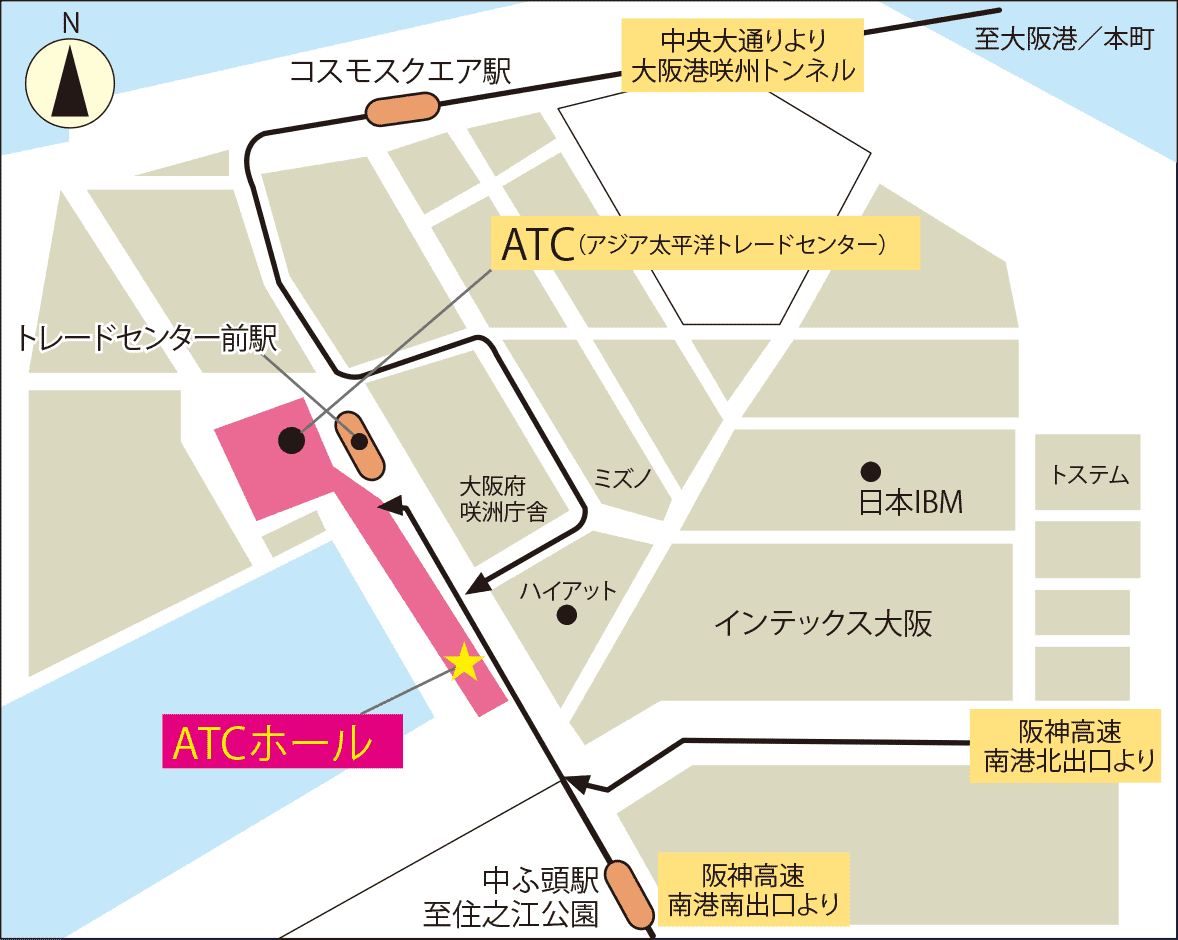 会場周辺の地図