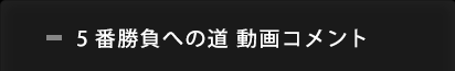 5番勝負への道 動画コメント