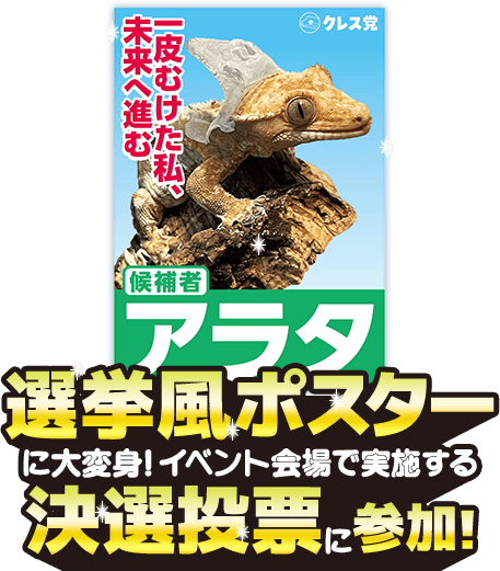 選挙ポスター&決選投票参加!