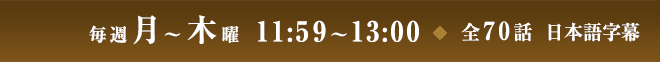 毎週月～木曜 昼11:59～13:00