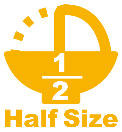 ハーフサイズメニューあり