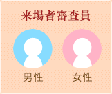 来場者審査員 男女