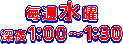 毎週水曜 深夜1：00～1：30