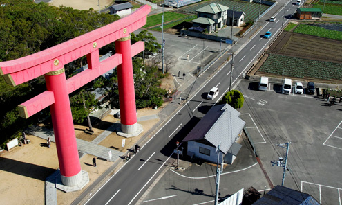 神明神社の外観