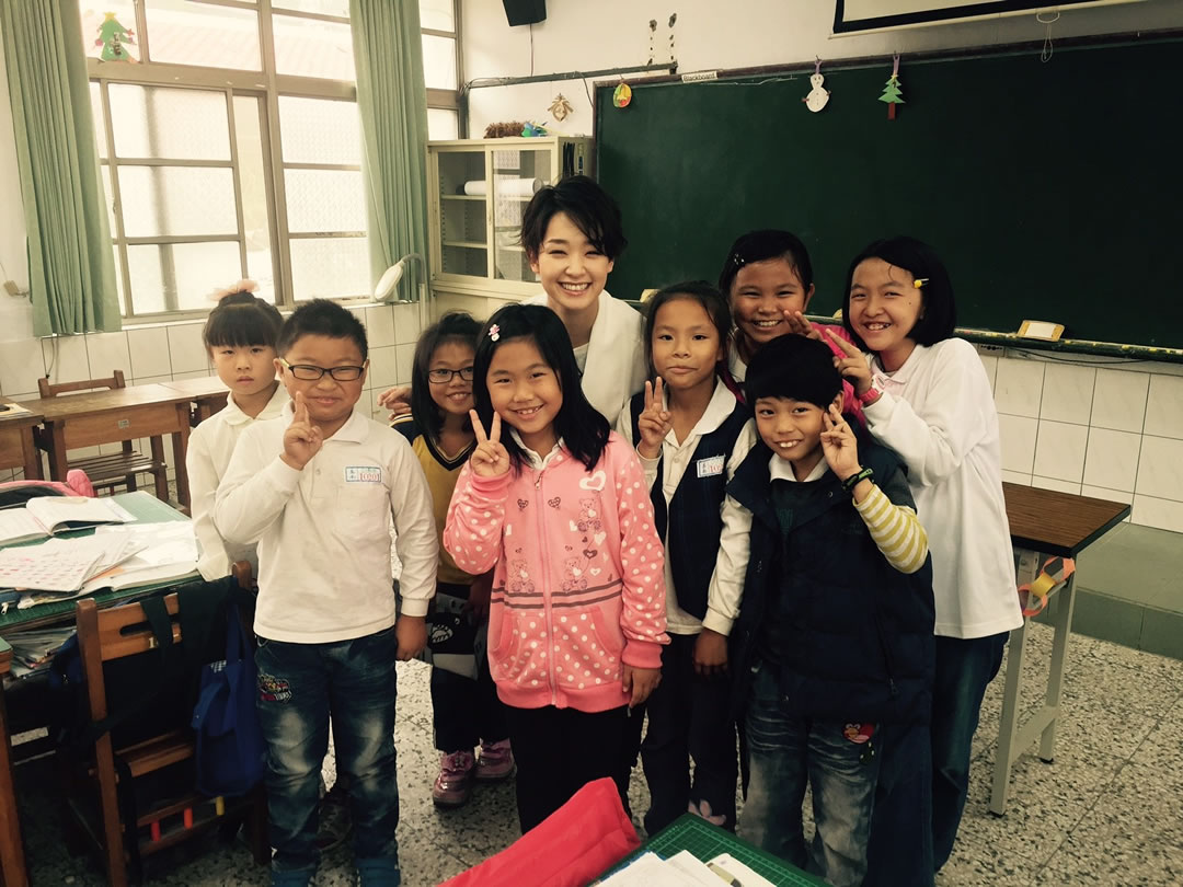 台湾の小学校にて