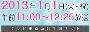2013年1月1日(火・祝) 午前11:00～12:25放送
