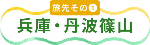 旅先その1 兵庫・丹波篠山