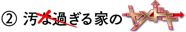  ②汚な過ぎる家のヤメドキ