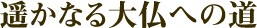 遥かなる大仏への道