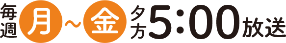 毎週月～金夕方5時放送