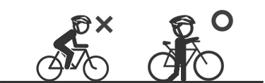 試乗車コースへ
